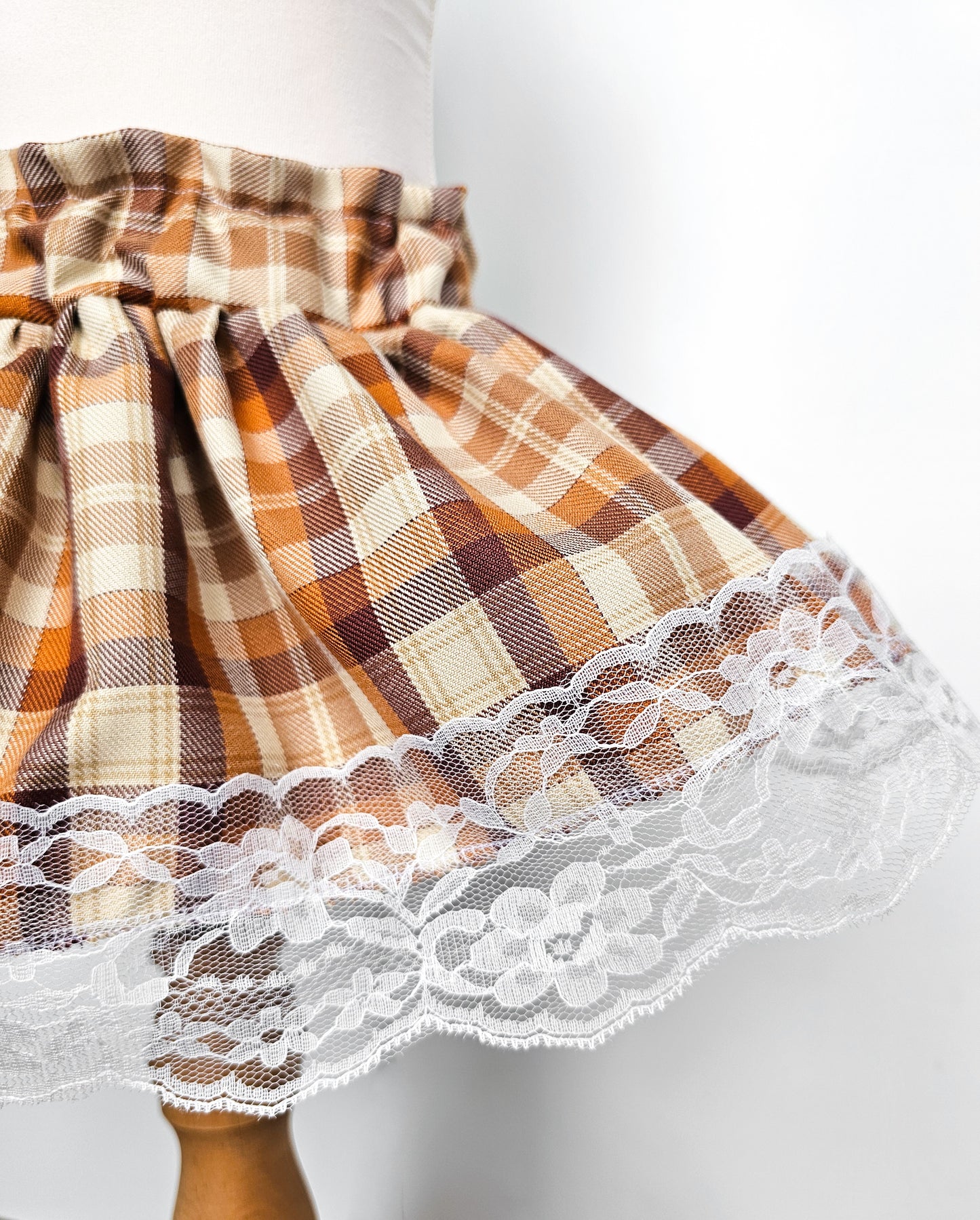 Maple Check Peplum Bloomers