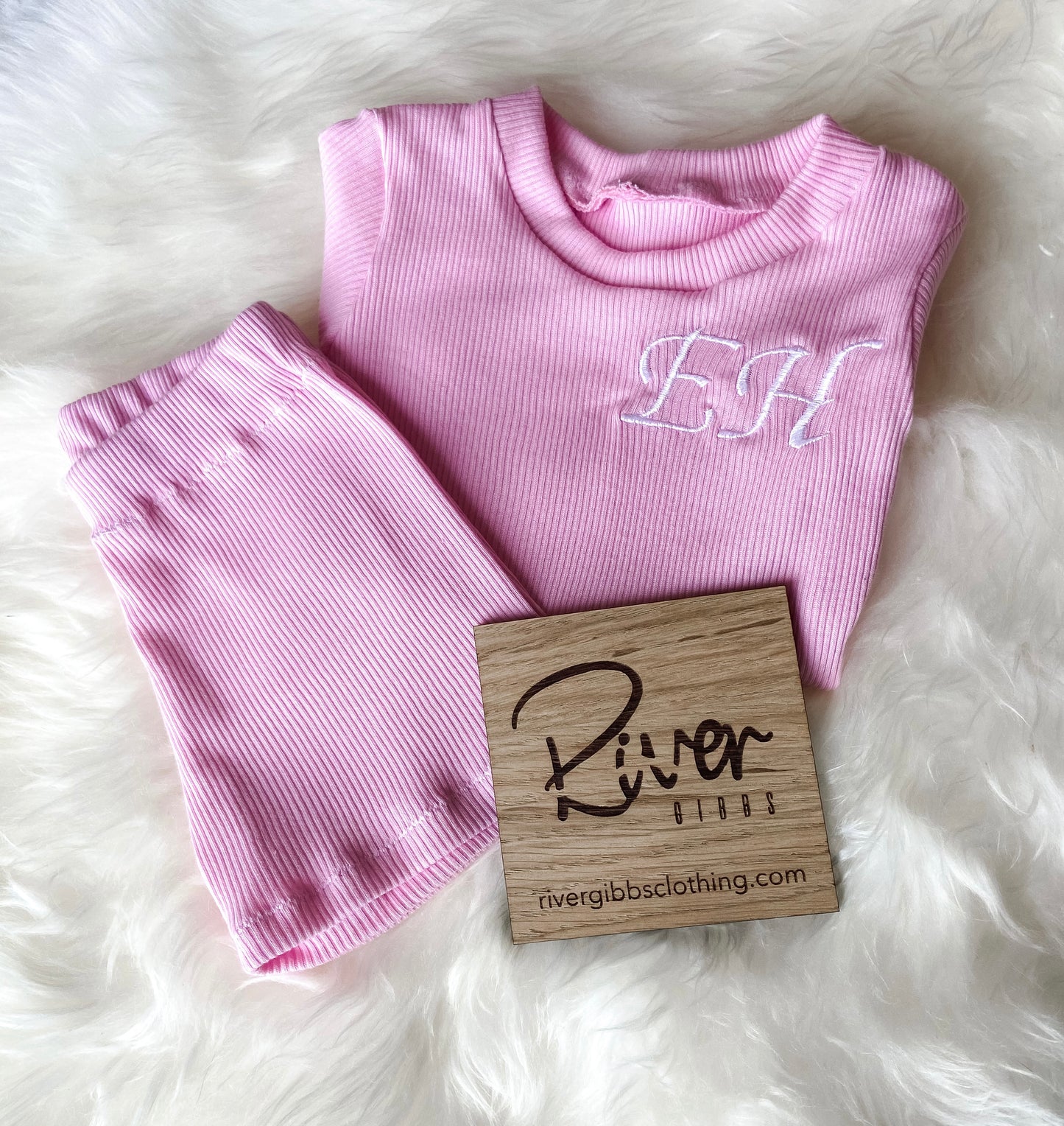 Cotton Ribbed Short Set