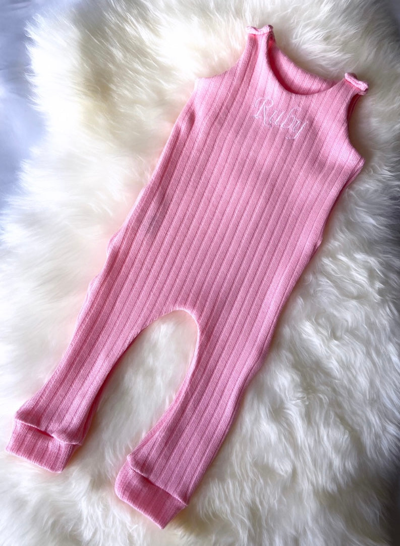 Chunky Ribbed Long Romper