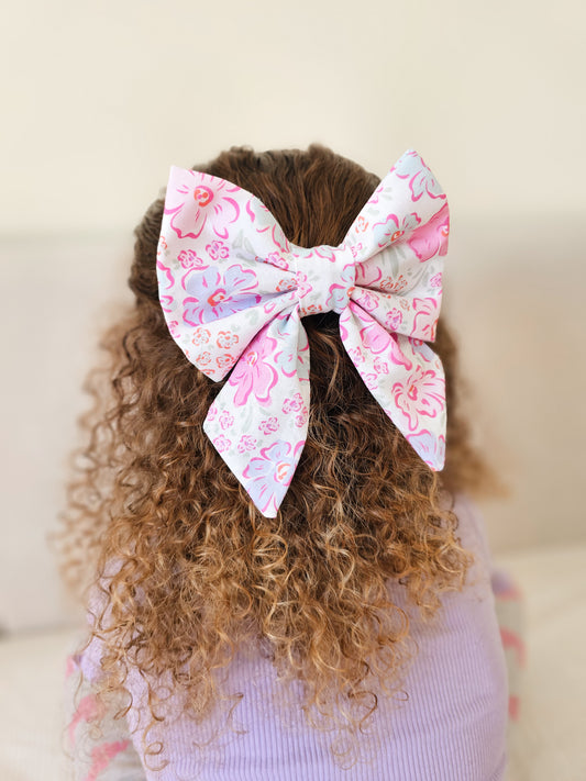 Floral Burst Sailor Bow
