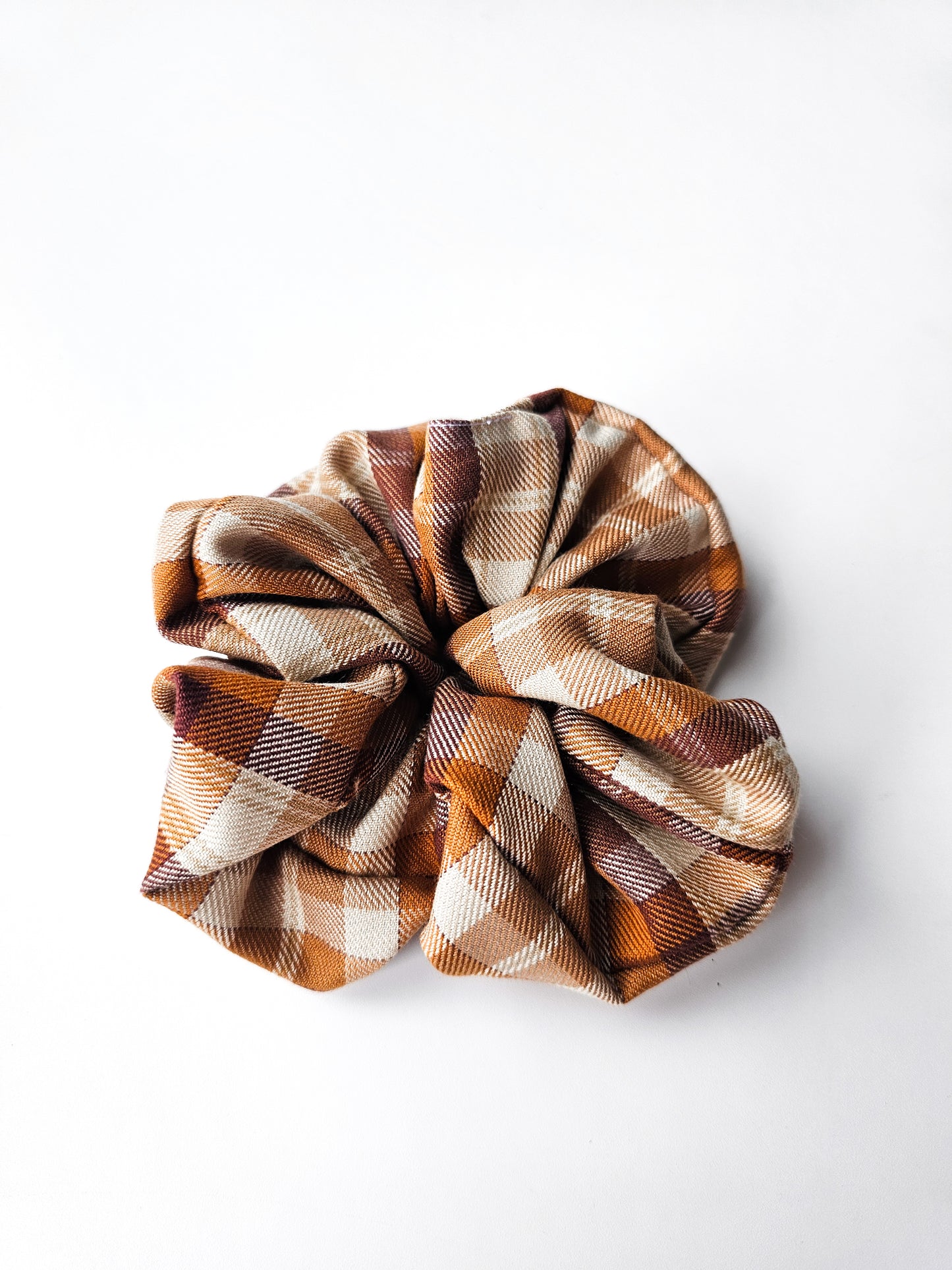 Maple Check Scrunchie