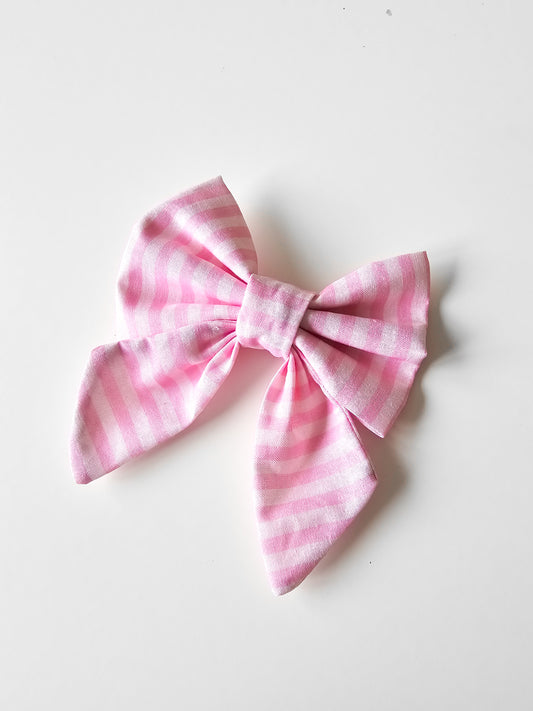 Pink on Pink Sailor Bow