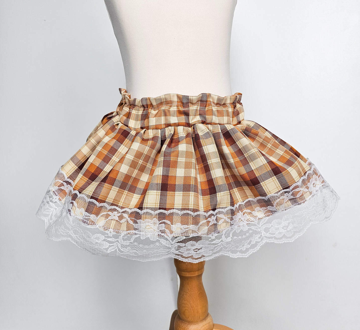 Maple Check Peplum Bloomers