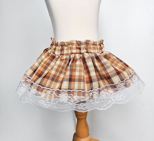 Maple Check Peplum Bloomers