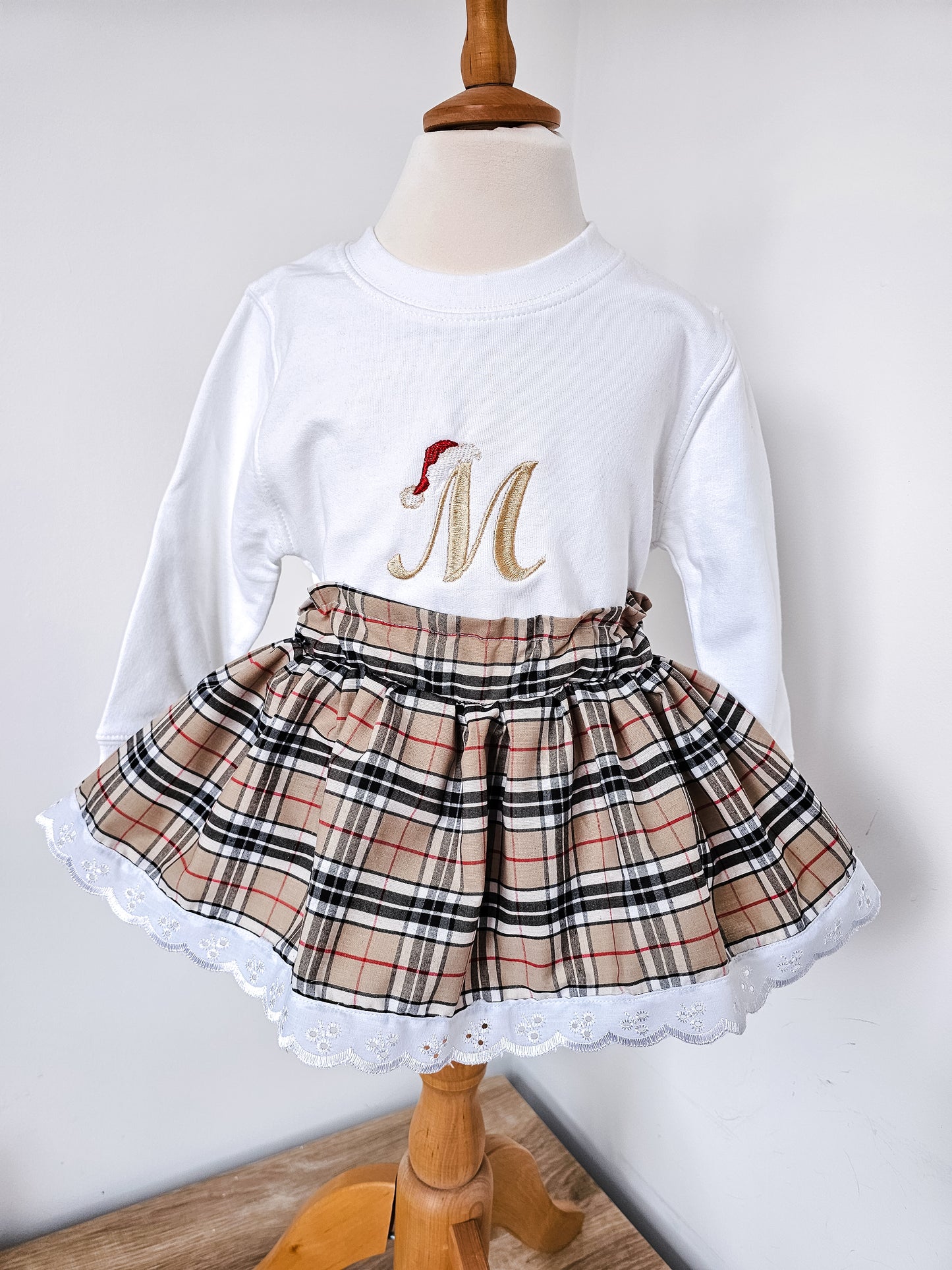 Brown Tartan Peplums
