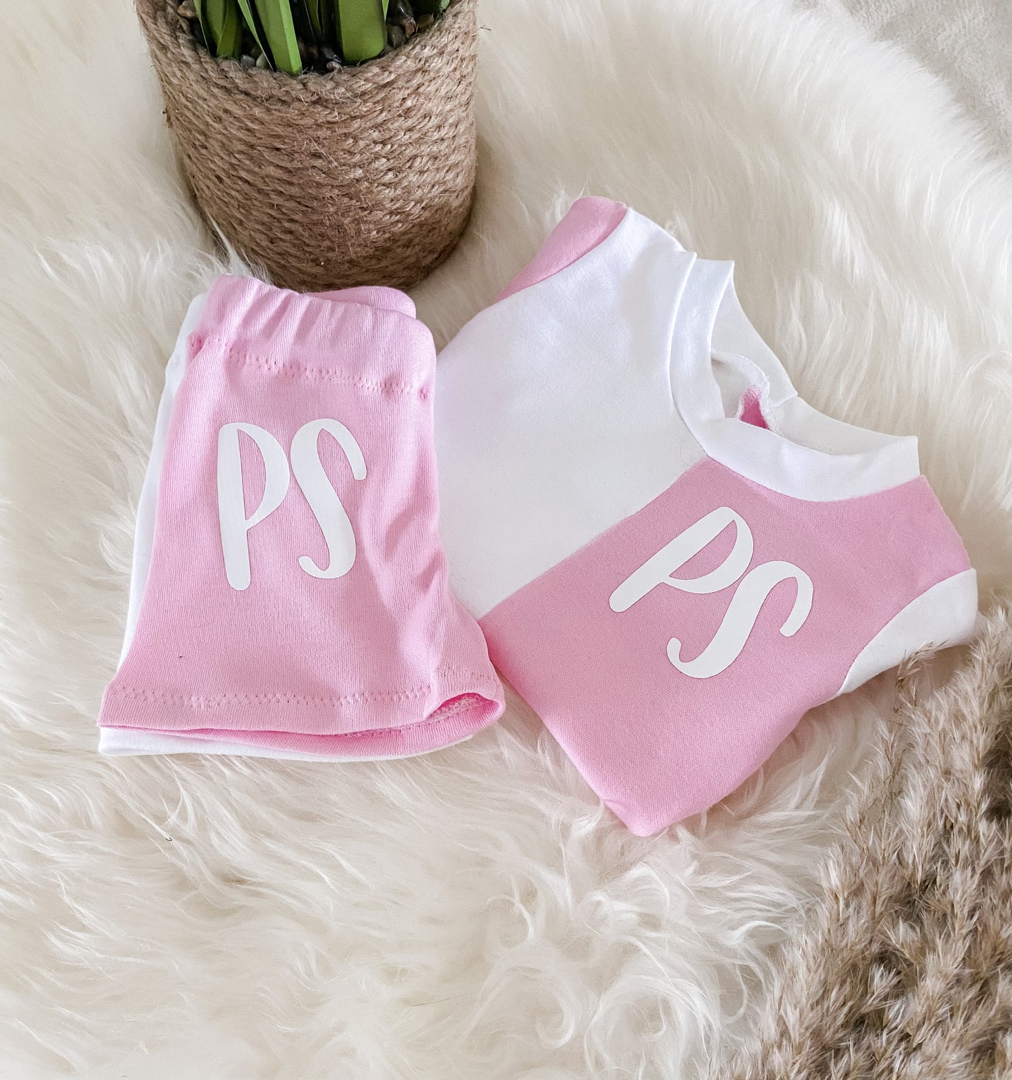 Pink & White Panel Set